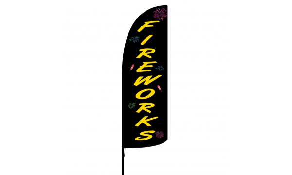 Fireworks Custom Advertising Flag